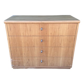 Vintage 1970s Jack Cartright for Founders Furniture Light Elm Wood Small Dresser For Sale