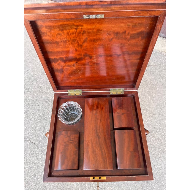 Wood 20th Century Walnut Smoking Table For Sale - Image 7 of 11