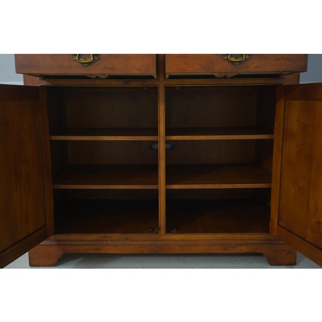 2000 - 2009 Century Large Country Distressed Finish Tv Armoire For Sale - Image 5 of 18