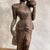 Wood Sculpture Depicting a Balinese Woman on Hand-Carved Mahogany, 1960s For Sale - Image 7 of 9