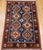 Vintage Persian Shiraz Yalameh Tribal Area Rug, Hand-Knotted Wool, Allover Geometric Pattern, Blue & Red, 3x5 For Sale - Image 9 of 17