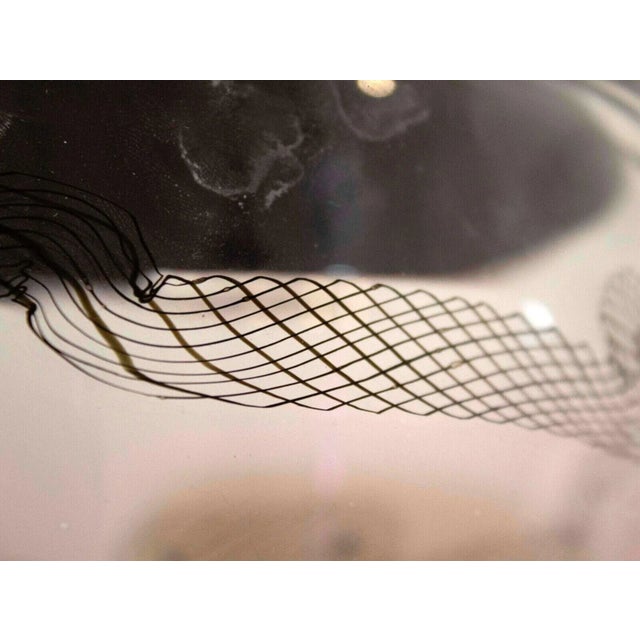 Black Murano Seguso Glass Vase Sculpture signed Giampolo 1999 For Sale - Image 8 of 10