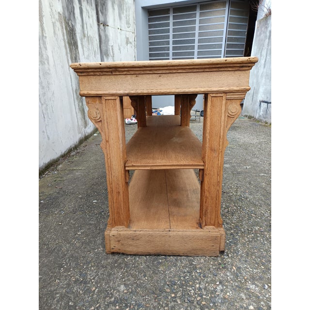 Antique Worktable in Oak For Sale - Image 5 of 18