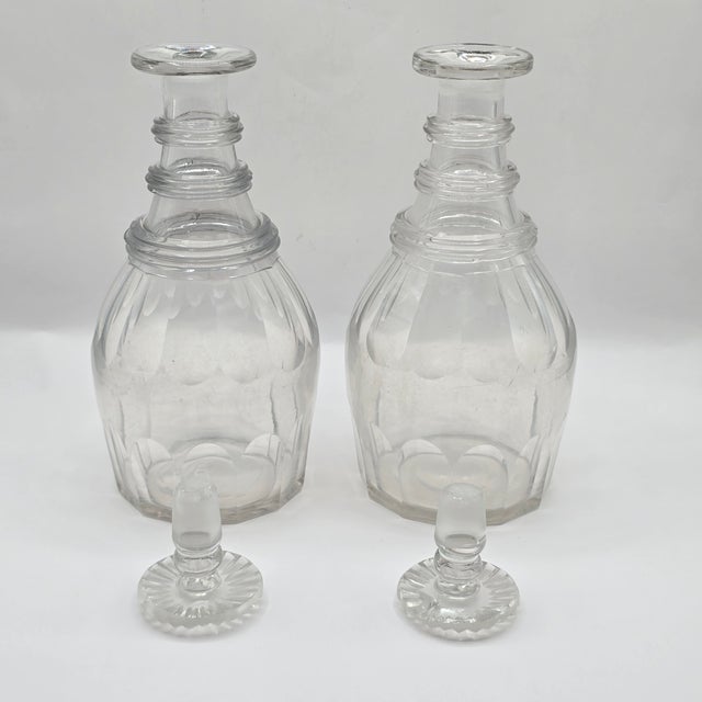 Traditional Antique Georgian Crystal Decanters For Sale - Image 3 of 8