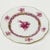 Herend Hungary Porcelain "Chinese Bouquet Raspberry" round tray and small plates Two shell handled round plate, 28.5 cm...