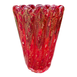 1980s Murano Glass Vase