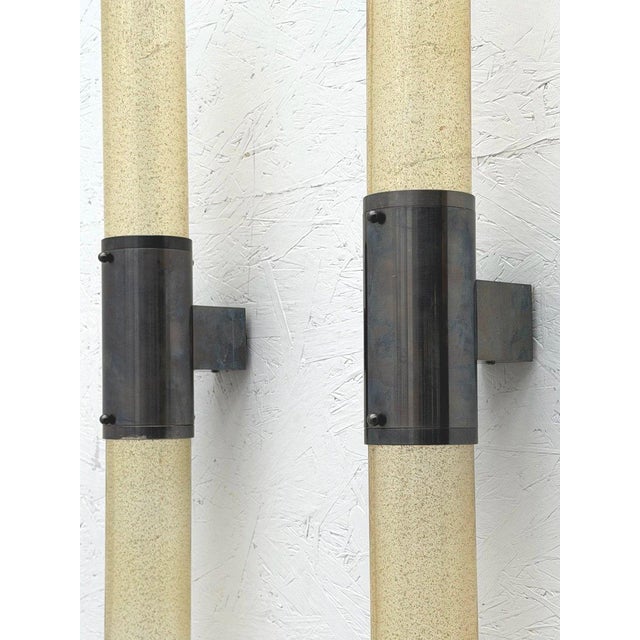 Wall Sconces in Metal and Murano Glass, 1980, Set of 2 For Sale - Image 11 of 13