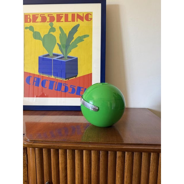 Guzzini Space Age Green Ice Bucket, 1960s For Sale - Image 4 of 13