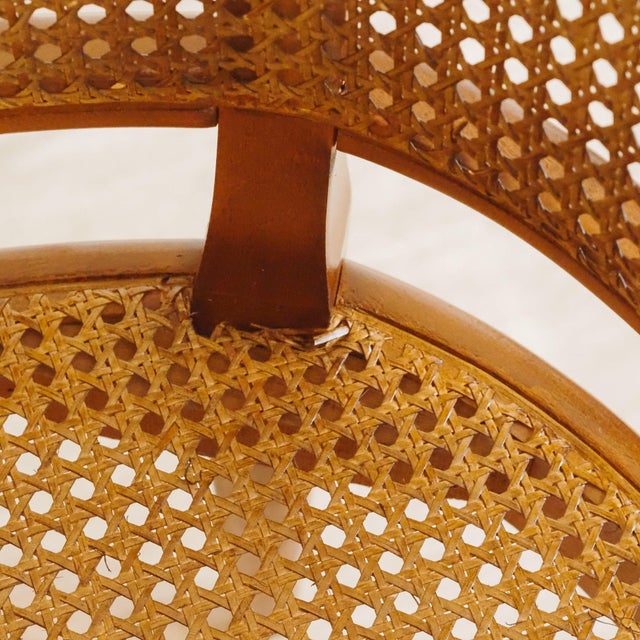 Vintage Faux Bamboo Armchair with Viennese Wickerwork, 1970 For Sale - Image 12 of 15
