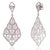 Contemporary Sparkling Elegant 5.07 TCW Pink Sapphire & Diamond Partywear Dangle Earrings, 2 Pieces For Sale - Image 3 of 13