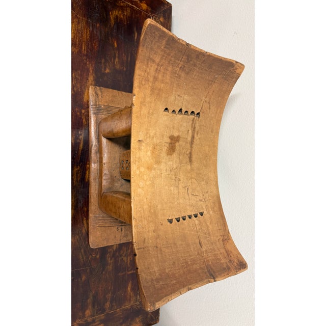 Vintage Hand-Carved Tribal Stool, Mid-20th Century For Sale - Image 4 of 4