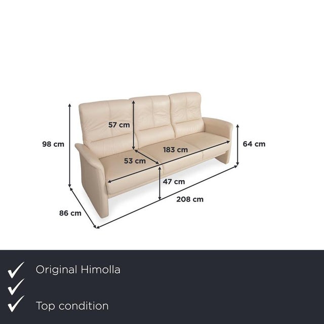 with this Himolla 6001 three-seater sofa, you're getting a sofa that instantly exudes a comfortable, homey feel thanks to...