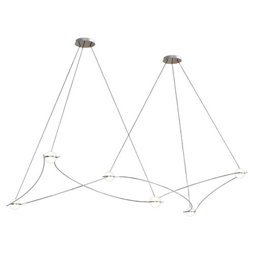 Kosmos 6l Pendant Light in Polished Stainless Steel by Moss Objects For Sale - Image 10 of 10