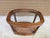 Vintage Two Tier Oval Glass Wood Woven Cane End Table Mid Century Neoclassical. For Sale - Image 10 of 13
