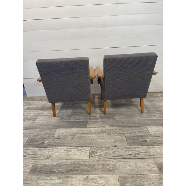 Vintage Chairs and Hocker by Tatra Nabytok, Czech Republic, 1970, Set of 3 For Sale - Image 6 of 9