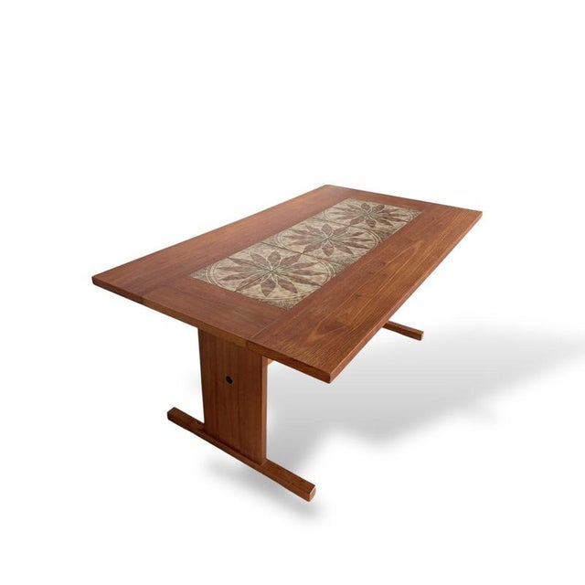 Wood Danish Teak and Tile Dining Table from Gangso Møbler For Sale - Image 7 of 9
