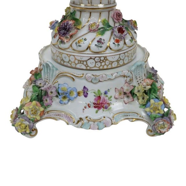 Meissen Louis XIV Style Figural & Floral Pictorial Porcelain Urn C1880 For Sale - Image 9 of 18