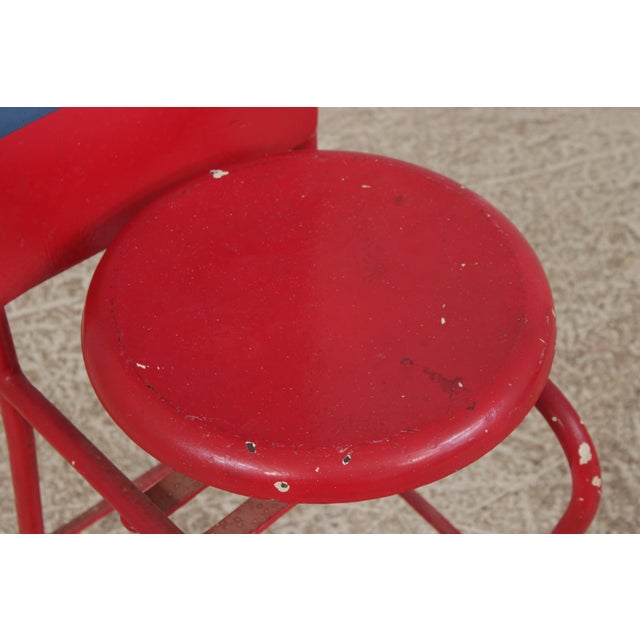 Charney Industrial Metal Chair Sculpture Seat For Sale - Image 10 of 15