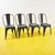 Industrial Style Metal Chairs, Set of 4 For Sale - Image 12 of 12