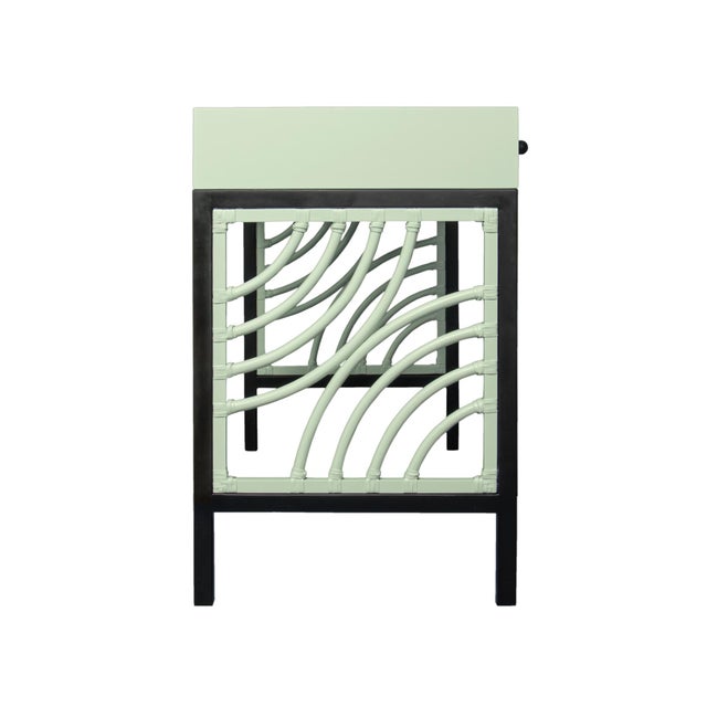 Not Yet Made - Made To Order Swirl Writing Desk - Celery Green For Sale - Image 5 of 9