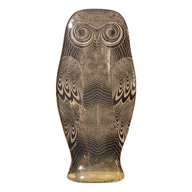 Abraham Palatnik, Large Owl Sculpture, 1960s, Acrylic For Sale