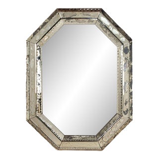 Octagonal Venetian Mirror, Italy Circa 1920 For Sale