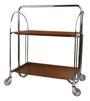 Dinett Folding Serving Trolley from Bremshey & Co., Germany, 1950s-1960s