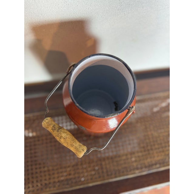 Vintage 2 Liter Canteen Milk Jug Marked Bonyhad 2l, C. 1940s For Sale In Miami - Image 6 of 7