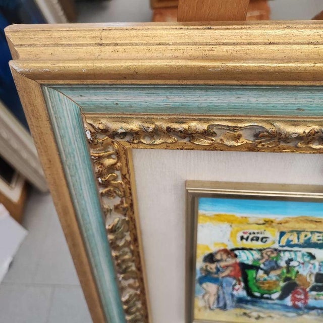 Walter Piacesi, Untitled, Oil on Panel, Framed For Sale - Image 5 of 11