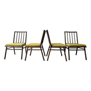 Th Robsjohn Gibbings for Widdicomb Ebonized Dining Chairs For Sale