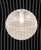 Metal Postmodern Striped Op-Art Globe Pendant Lamp by Guzzini attributed to Meblo, 1970s For Sale - Image 7 of 18