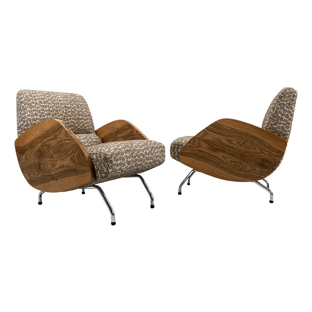 Model 360 Lounge Chairs by Janusz Różański, 1950s, Set of 2 For Sale