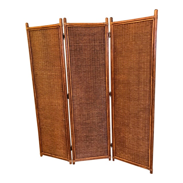 Vintage Rattan Room Divider Chairish