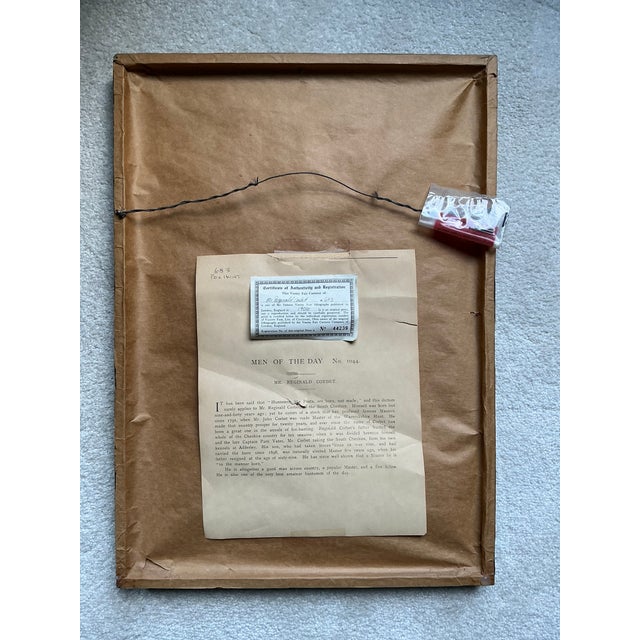 Traditional 1950s Vanity Fair Spy Print “To the Manner Born” Reginald Corbet For Sale - Image 3 of 6