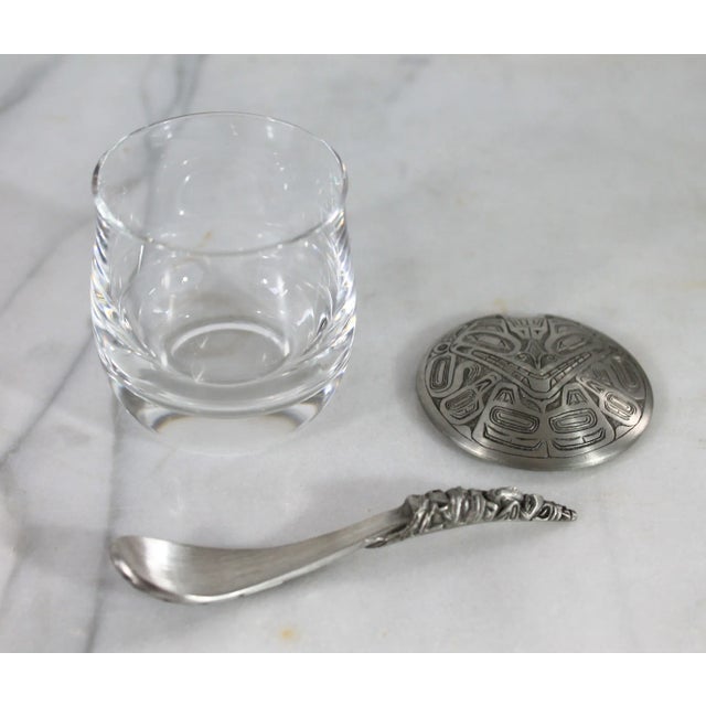 Silver Boma Canada Fine Pewter Totem Spoon, Sugar or Jelly Jar For Sale - Image 8 of 12