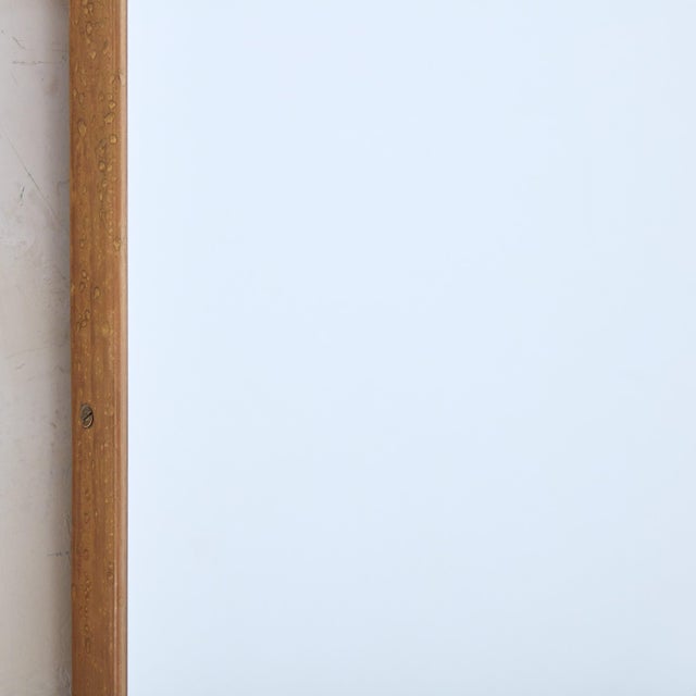 Metal Large Curved Top Brass Frame Mirror No. 01, Italy 1970s For Sale - Image 7 of 11