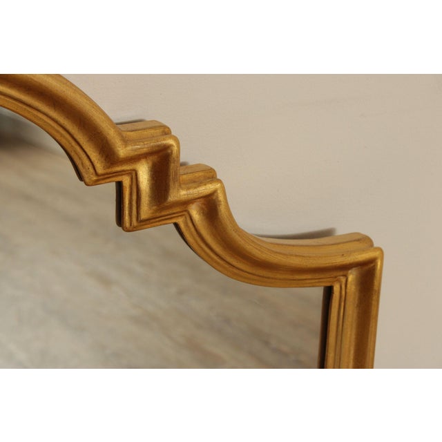 Wood Hollywood Regency Style Scrollwork Wall Mirror For Sale - Image 7 of 12