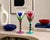 A wonderfully exuberant pair of Kosta Boda “Tulipa” hand-painted art glass goblets by celebrated Swedish artist and...