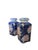 Vintage Chinoiserie Blue and Pink Floral Ceramic Jars- A Pair For Sale - Image 9 of 10