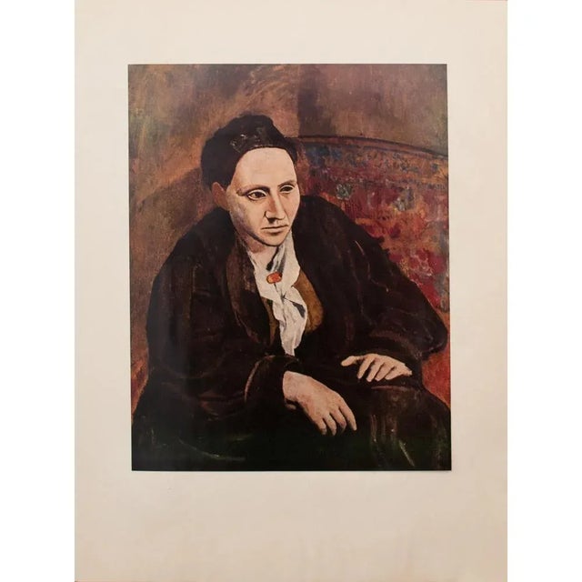 1950s Picasso, Original Portrait of Gertrude Stein, Period Lithograph For Sale - Image 10 of 10