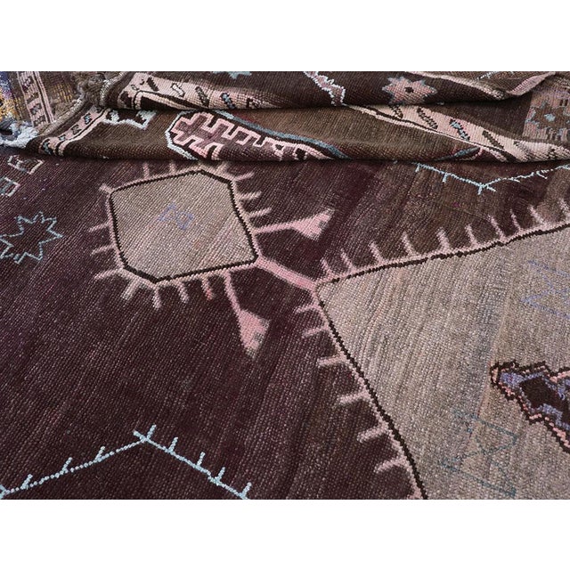 Brown Galerie Shabab Collection Mid-20th Century Turkish Anatolian Tribal Carpet For Sale - Image 8 of 8