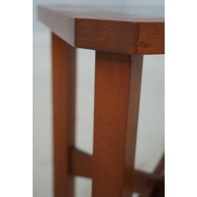 Stickley Cherry Mission Style Granite Top Table For Sale In Philadelphia - Image 6 of 14