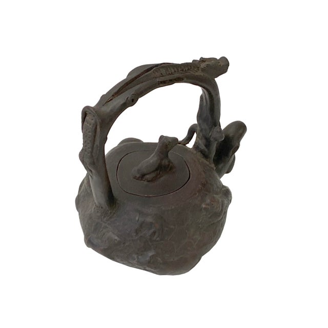 Chinese Chinese Handmade Yixing Zisha Clay Teapot With Artistic Horse Accent For Sale - Image 3 of 6