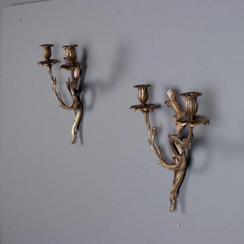 Wall Lamps in Burnished Bronze, Set of 2 For Sale - Image 3 of 6