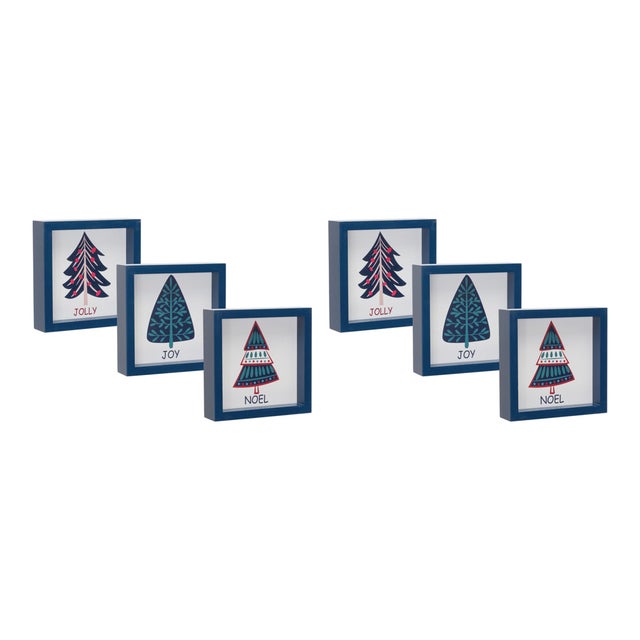 2020s Pine Tree Sentiment Sign (Set of 6) For Sale - Image 5 of 5