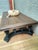 Wood Beautiful Vintage Mediterranean, Brutalist ,Three Piece Coffee Table Set. Rustic/Farmhouse. Custom Hand Painted. For Sale - Image 7 of 12