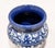 A highly decorative mid-century Italian blue-and-white ceramic apothecary jar, originally used for storing almonds. The...