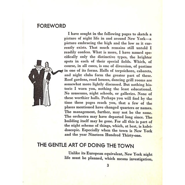 "Nightlife Vanity Fair's Intimate Guide to New York After Dark" 1931 Shaw, Charles G. For Sale - Image 11 of 11