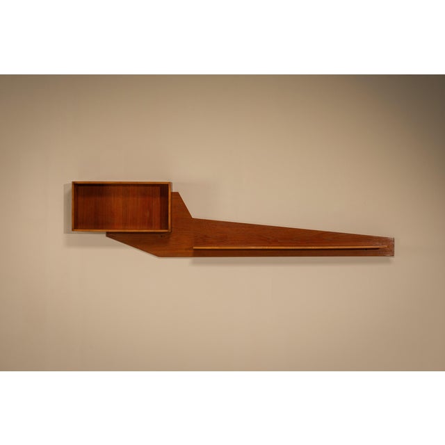 Architectural Shelving Unit in Teak, Italy, 1960s For Sale - Image 10 of 10