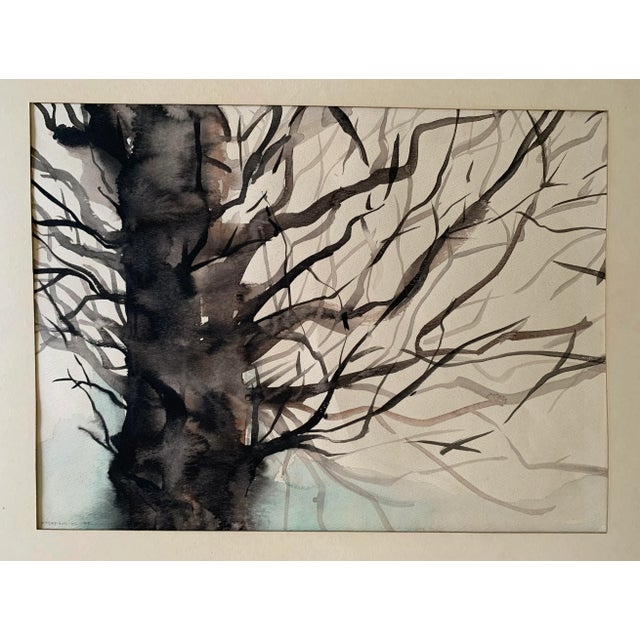 1970s Vintage Watercolor, Framed For Sale - Image 5 of 5